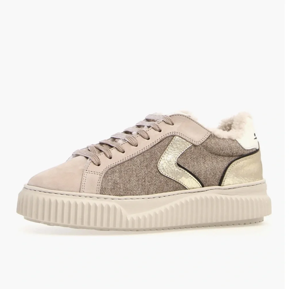 NWT VOILE BLANCHE Lipari Geniune Shearling Lined Sneaker - Picture 2 of 14